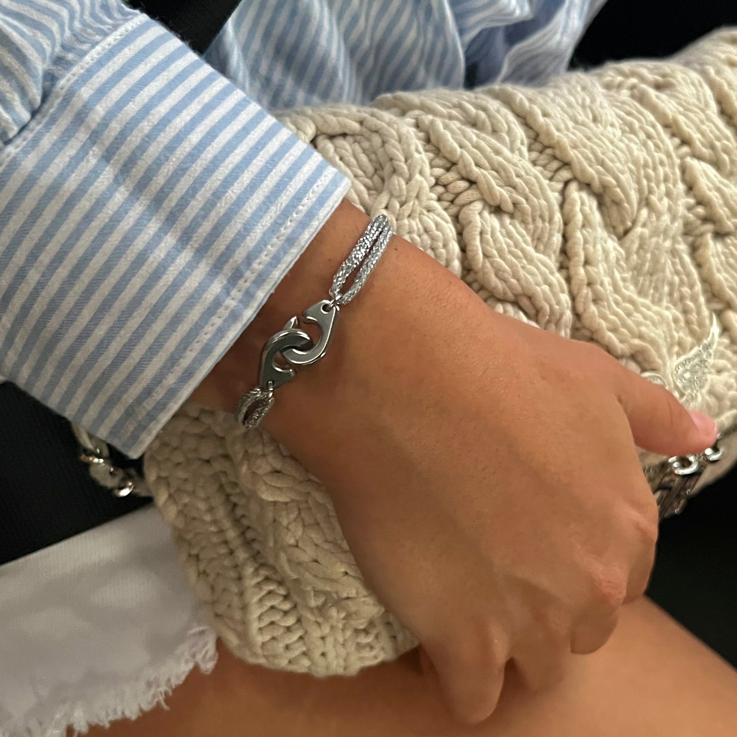 Bracelet Menottes (Argenté)