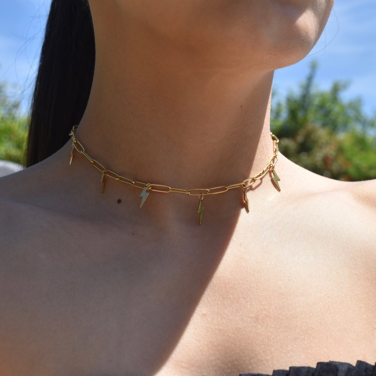 Mila | Collier éclair (doré)
