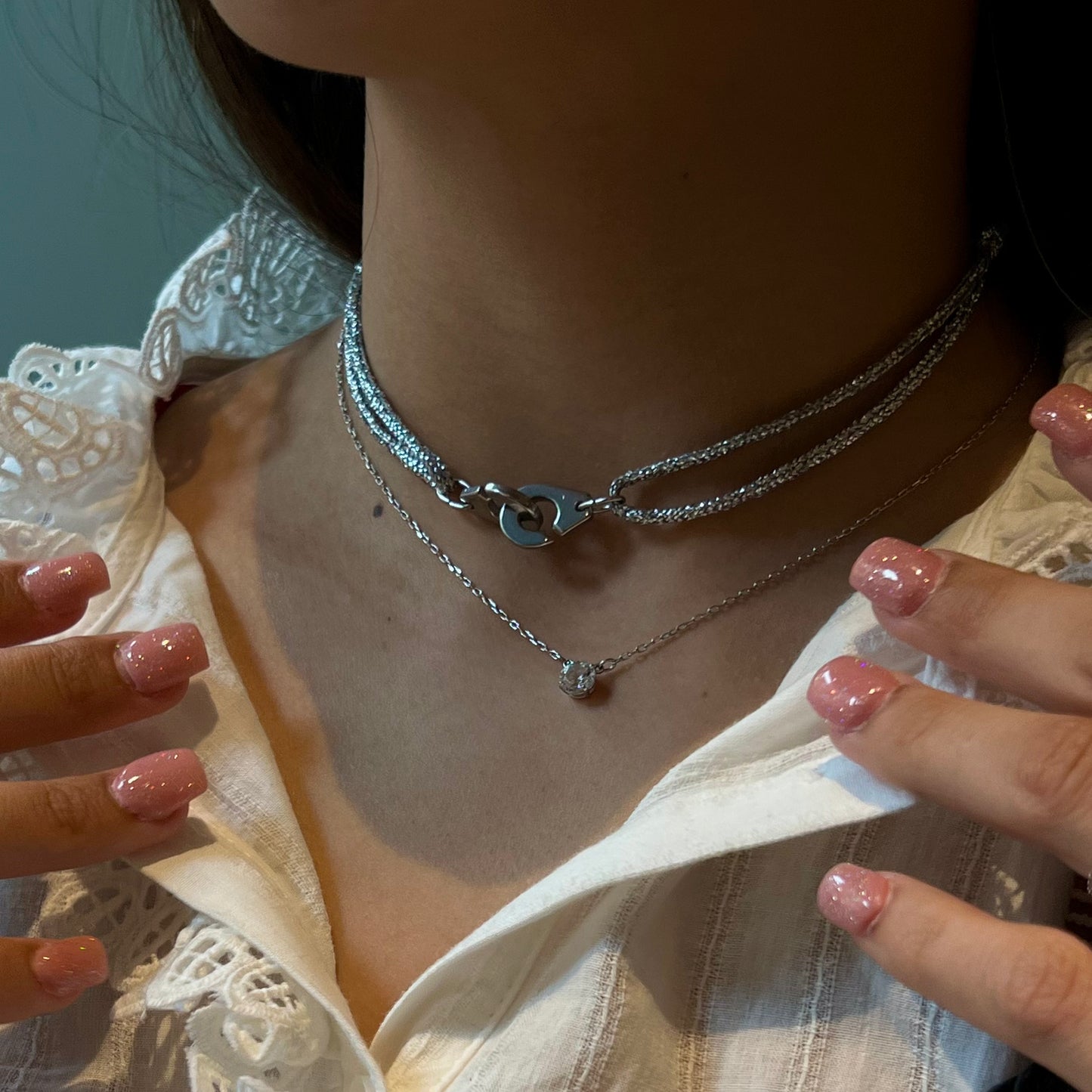 Collier Menottes (Argenté)