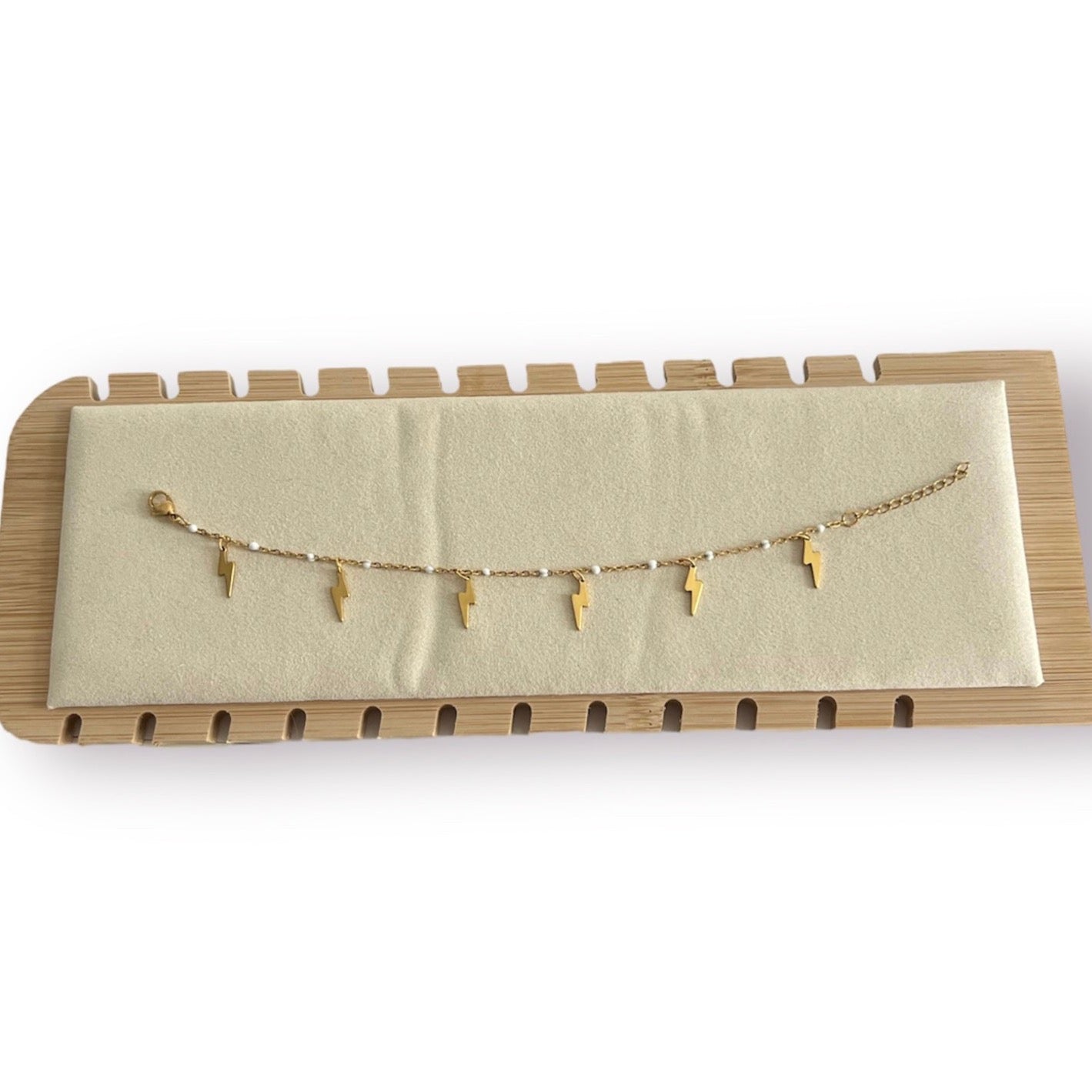 Giselle | Bracelet avec éclairs (Doré)