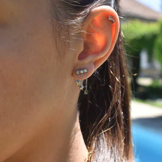 Leyna | Boucles d’oreilles (argenté)